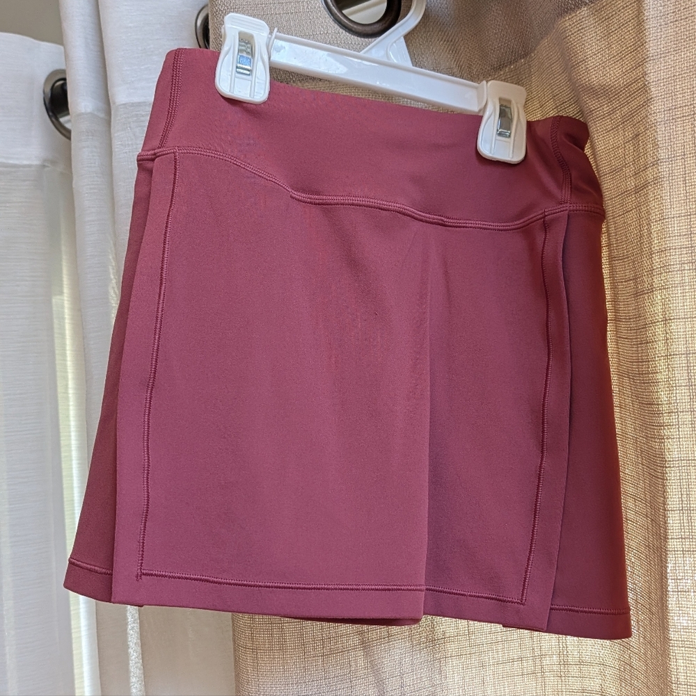Athleta Maroon Goal Getter Skort